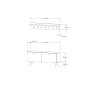HANAH HOME Hall Stand zidni čiviluk Rupa Walnut - slika 5
