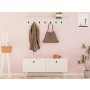 HANAH HOME Hall Stand zidni čiviluk Rupa White - slika 3