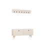 HANAH HOME Hall Stand zidni čiviluk Rupa White - slika 4