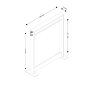 HANAH HOME Hall Stand zidni čiviluk Salvitor White - slika 5