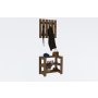 HANAH HOME Hall Stand zidni čiviluk Friends Walnut - slika 2