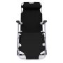 ModernHome Ležaljka za plažu 2u1 black - slika 2