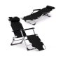 ModernHome Ležaljka za plažu 2u1 black - slika 1