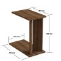 HANAH HOME Pomoćni stočić Lun Walnut - slika 3