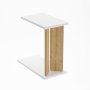 HANAH HOME Pomoćni stočić Lun Sapphire Oak White - slika 2
