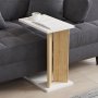 HANAH HOME Pomoćni stočić Lun Sapphire Oak White - slika 1