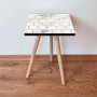 HANAH HOME Pomoćni stočić Shp1 White Gold Black - slika 1