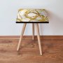 HANAH HOME Pomoćni stočić Shp101 White Gold - slika 1