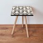 HANAH HOME Pomoćni stočić Shp131 Black White - slika 1
