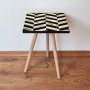 HANAH HOME Pomoćni stočić Shp132 Black White - slika 1