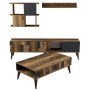 HANAH HOME Set nameštaja za dnevnu sobu Madrid Anthracite - slika 2