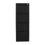 HANAH HOME Kartoteka polica 4 fioke u crnoj boji Js1022S - slika 1