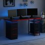 HANAH HOME Gaming Desk Phoenix 7 Black Red - slika 2