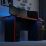 HANAH HOME Gaming Desk Phoenix 10 Black Red - slika 3