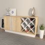 HANAH HOME Sideboard komoda Luna Sapphire Hrast White - slika 3
