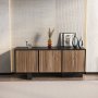 HANAH HOME Sideboard komoda Monaco Black Light Walnut - slika 1