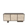HANAH HOME Sideboard komoda Monaco Walnut Travertine - slika 4