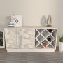 HANAH HOME Sideboard komoda Luna White Ephesus - slika 2