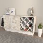 HANAH HOME Sideboard komoda Luna White Ephesus - slika 3