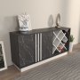 HANAH HOME Sideboard komoda Luna White Black - slika 1