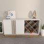 HANAH HOME Sideboard komoda Luna White Walnut - slika 2