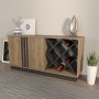 HANAH HOME Sideboard komoda Luna Walnut Black - slika 3