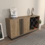 HANAH HOME Sideboard komoda Luna Walnut Black - slika 1