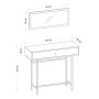 HANAH HOME Sideboard komoda Pera Sapphire Hrast Black - slika 4