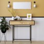 HANAH HOME Sideboard komoda Pera Sapphire Hrast Black - slika 1