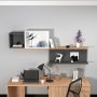 HANAH HOME Zidna polica Akser Atlantic Pine Anthracite White - slika 2