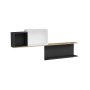 HANAH HOME Zidna polica Akser Atlantic Pine Anthracite White - slika 4