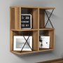 HANAH HOME Zidna polica Extra Walnut - slika 1