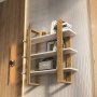 HANAH HOME Zidna polica Suno Oud Oak White - slika 2