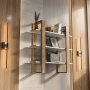HANAH HOME Zidna polica Suno Oud Oak White - slika 3