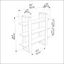 HANAH HOME Zidna polica Suno Oud Oak White - slika 5