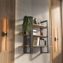 HANAH HOME Zidna polica Suno Black Oud Oak - slika 3