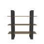 HANAH HOME Zidna polica Suno Black Oud Oak - slika 4