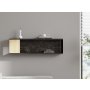 HANAH HOME Zidna polica Meedo Anthracite - slika 2