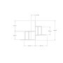 HANAH HOME Zidna polica Diana Sapphire Oak - slika 5