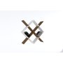 HANAH HOME Zidna polica Semo Walnut White - slika 2