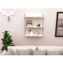 HANAH HOME Zidna polica Armoni 3'lu Carrara Marble - slika 2