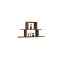 HANAH HOME Zidna polica Nell Walnut - slika 3