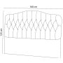 HANAH HOME Headboard Vassi 160 Grey - slika 2