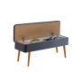 HANAH HOME Klupa Vina 1048 1 Atlantic Dark Blue - slika 3