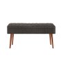 HANAH HOME Klupa Vina 1053 2 Anthracite Walnut - slika 2