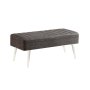 HANAH HOME Klupa Vina 1053 1 Anthracite White - slika 1