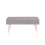 HANAH HOME Klupa Vina 0701 2 White Grey - slika 2