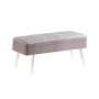 HANAH HOME Klupa Vina 0701 2 White Grey - slika 1