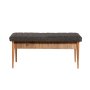 HANAH HOME Klupa Vina Bench Anthracite Atlantic - slika 1