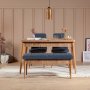 HANAH HOME Klupa Vina Bench Dark Blue Atlantic - slika 3